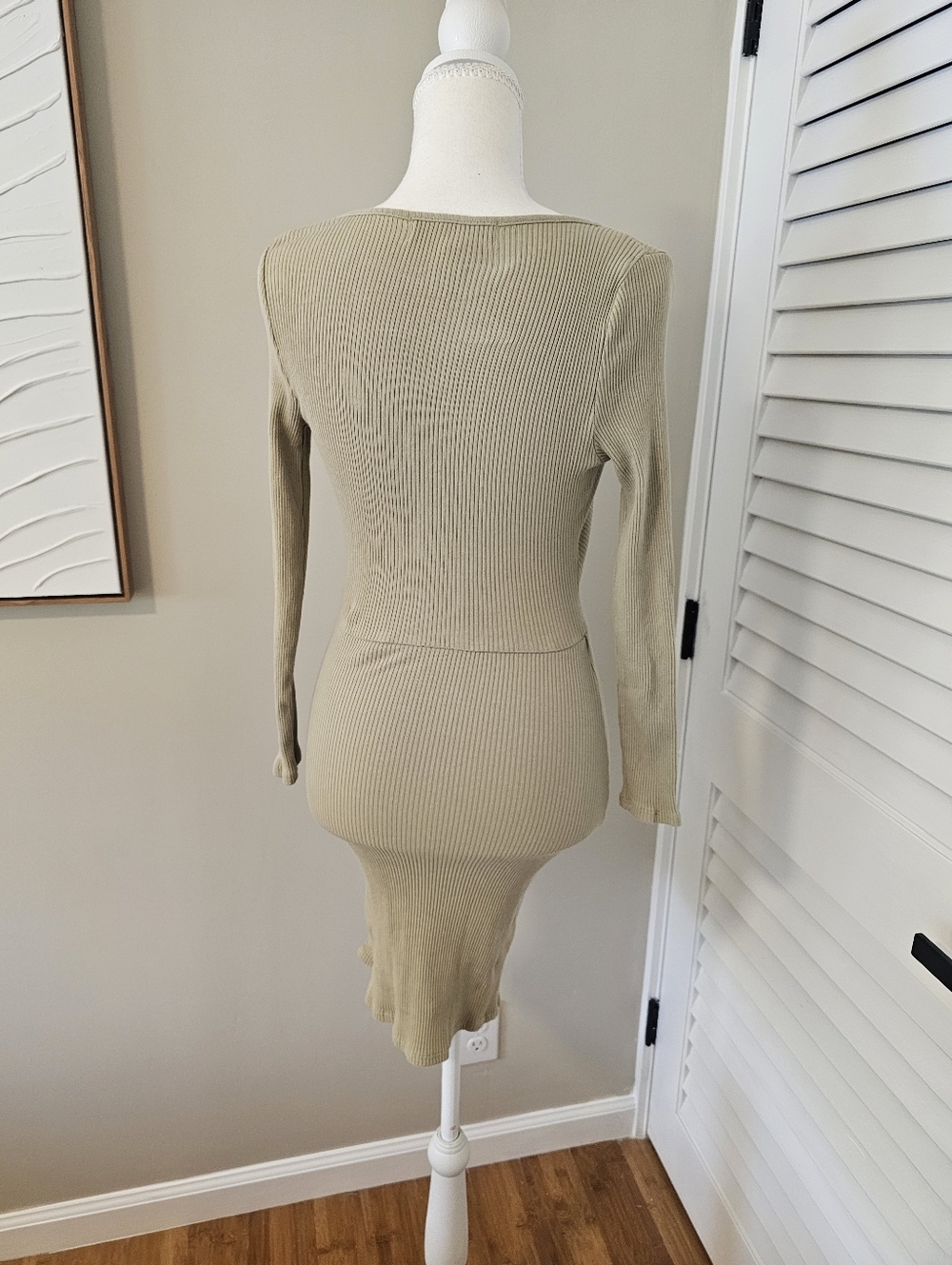 ✨ FREE PEOPLE FP BEACH “ALL ABOUT THE SELFIE” RIBBED FAUX WRAP MINI DRESS BUNDLE - Picture 10 of 13